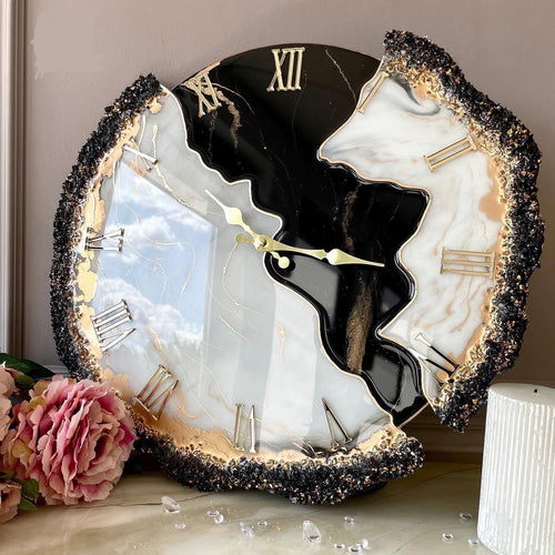 Black Ember Feather – Signature Saaj  Clock