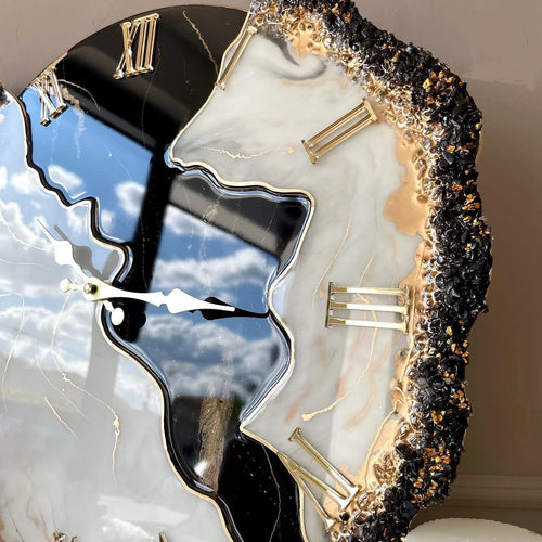 Black Ember Feather – Signature Saaj  Clock