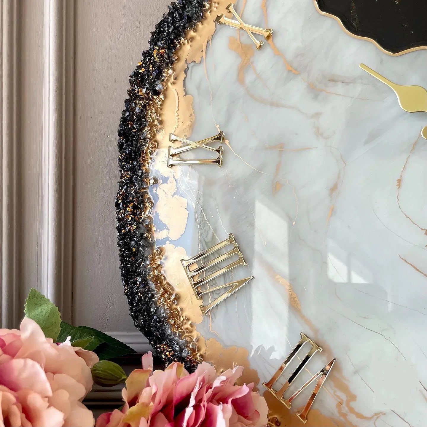 Black Ember Feather – Signature Saaj  Clock