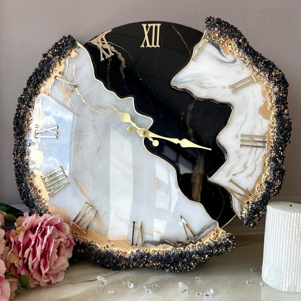Black Ember Feather – Signature Saaj  Clock