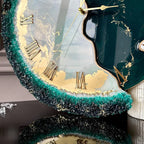 Green Whisper – A Luxe Nature-Inspired Resin Wall Clock